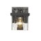 Z-Lite Bennington 1 Light Wall Sconce, Matte Black & Clear 1938-1S-MB - alternate 7